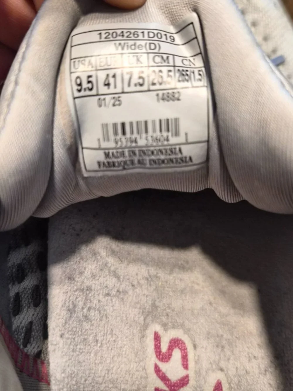 Brooks Adrenaline GTS 24 Womens Sz 9.5 Wide Gray Pink Running Shoes 1204261D019
